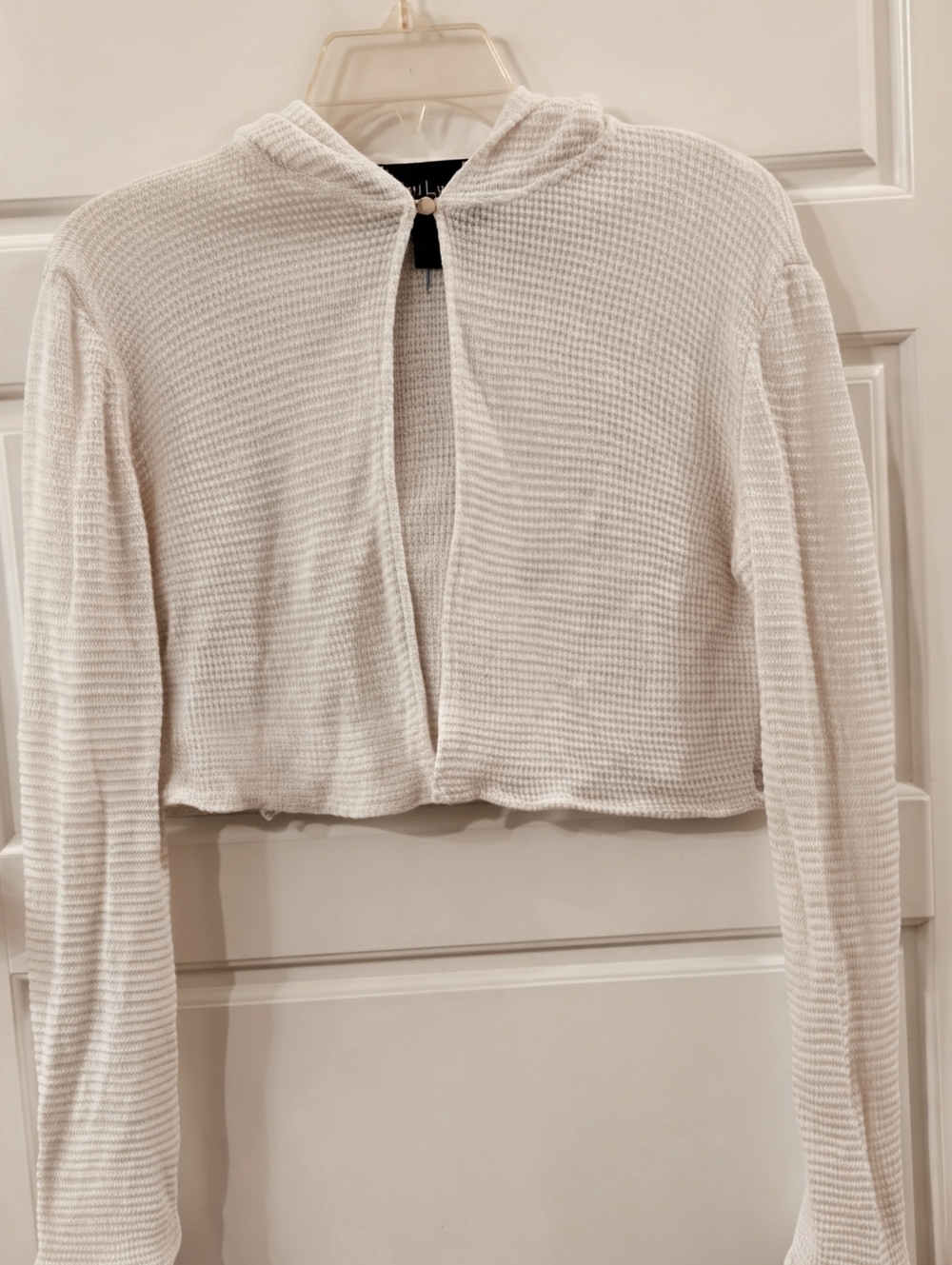 Ralph Lauren Purple Label 100% Linen Cropped Hooded Cardigan Size 4 Made in USA - Picture 8 of 16
